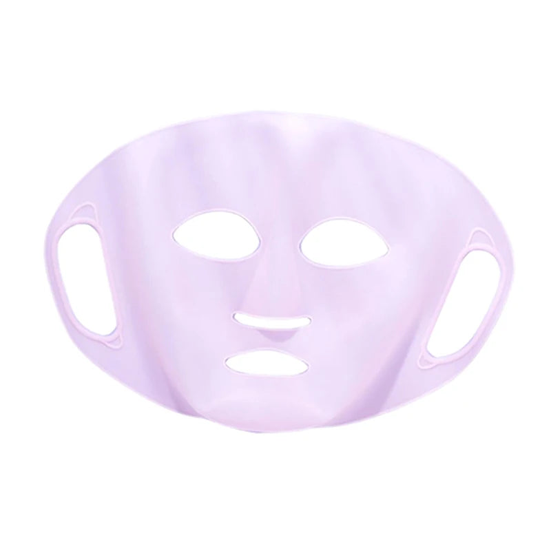 3D Silicone Facial Mask Women Reusable Gel Sheet Ear Loops Lifting Qme Pink