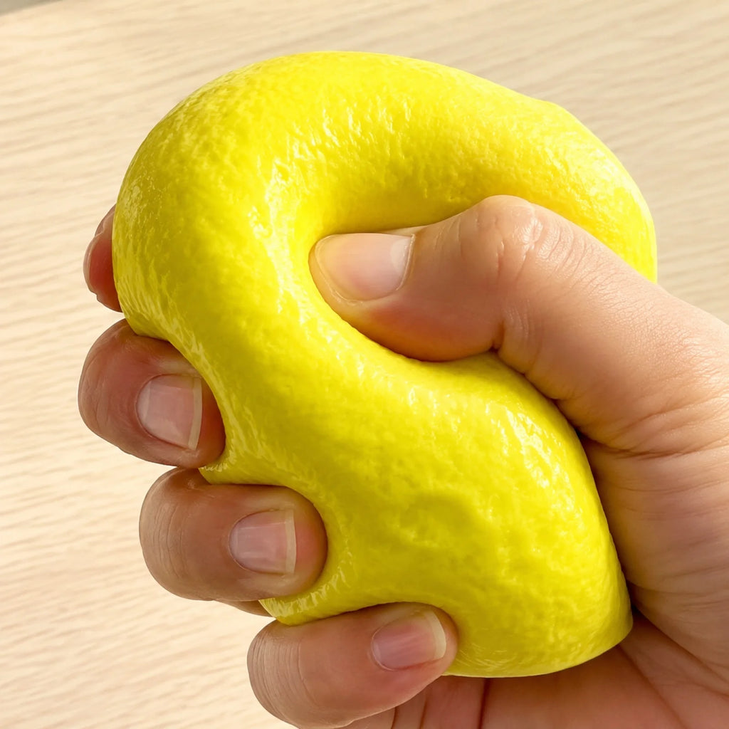 New Temperature-sensitive Color Changing Lemon Slow-rising Ball Fun Squeezeable Stress-relieving Toy Creative Home Decoration Qme