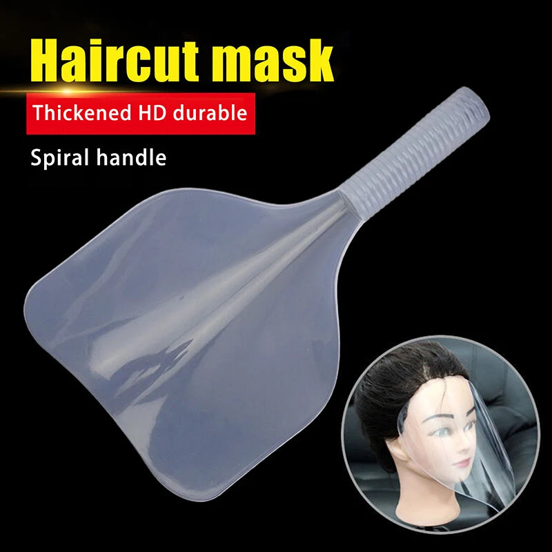 Barber Clear Plastic Hairspray Face Cover Hair Cut Pads Salon Qme