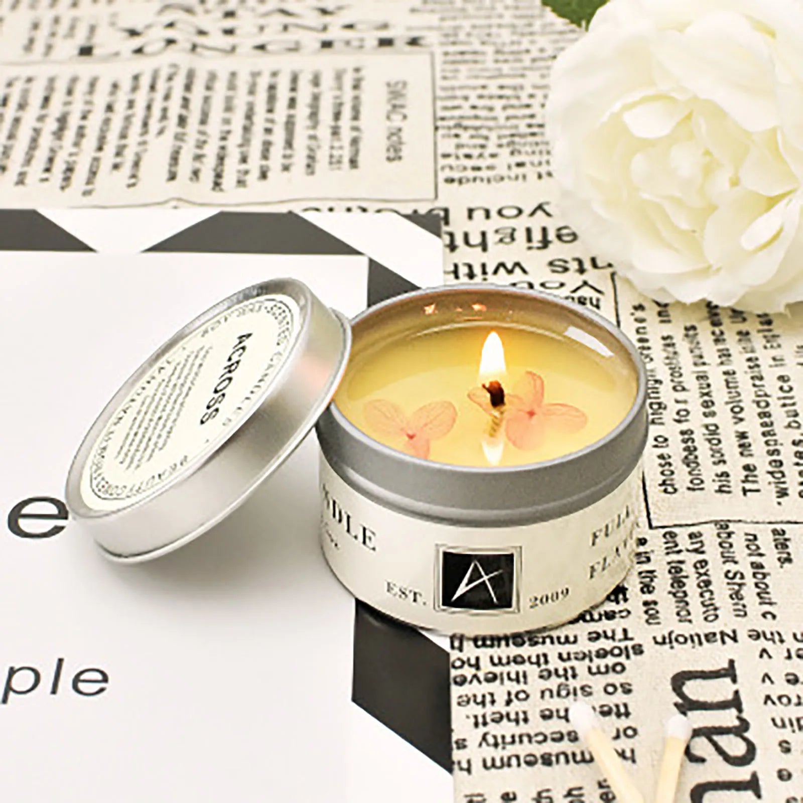 Purification Aromatherapy Natural Soy Romantic Valentine's Day Wedding Candles Home Decoration Smokeless Candle Products Qme