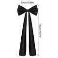 Christmas Tree Bows Large Home Decor Christmas Bow Tree Topper Ornaments For Indoor Outdoor Mantel Fireplace Front Door Wreath Qme Black China Mainland 1pc