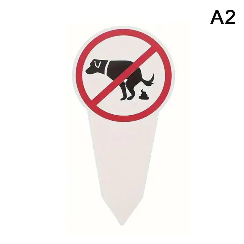 Outdoor Waterproof Warning Pet Owners Prevent Pollution No Dog Poop Qme A2