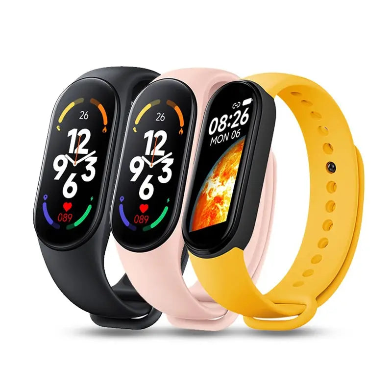 Watch Strap For Xiaomi Mi Band 7 6 5 4 3 Wristband Silicone Bracelet Wrist Straps MiBand 3/4 band5 band6 Smartwatch Accessories Qme