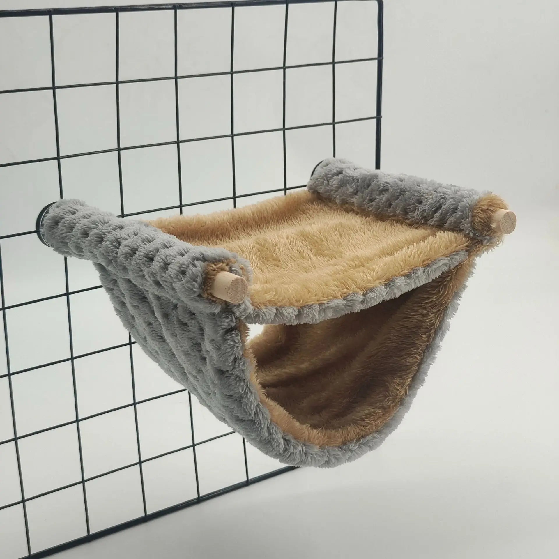 Guinea Pigs Hamster Warm Hammock Honey Possum Squirrel Hanging Nest Bed Gold Silk Bear Chinchillas Jumping Pet Toy Qme Grey
