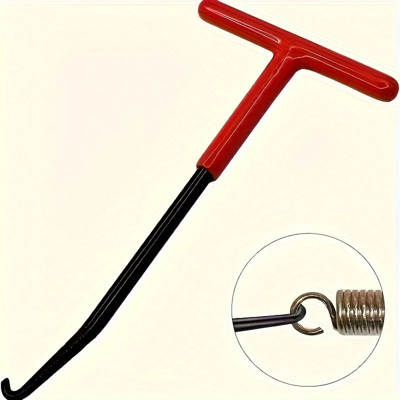 1pcs Motorcycle exhaust snap hook Universal T-handle exhaust pipe spring puller mounting hook Disassembly and repair tools Qme Red