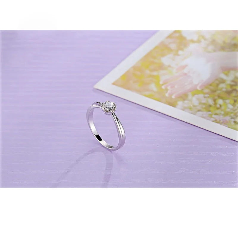 925 Sterling Silver Color Jewelry Rings For Women Wedding Jewelry Bijoux Zirconia Vintage Accessories Engagement Hollow Qme