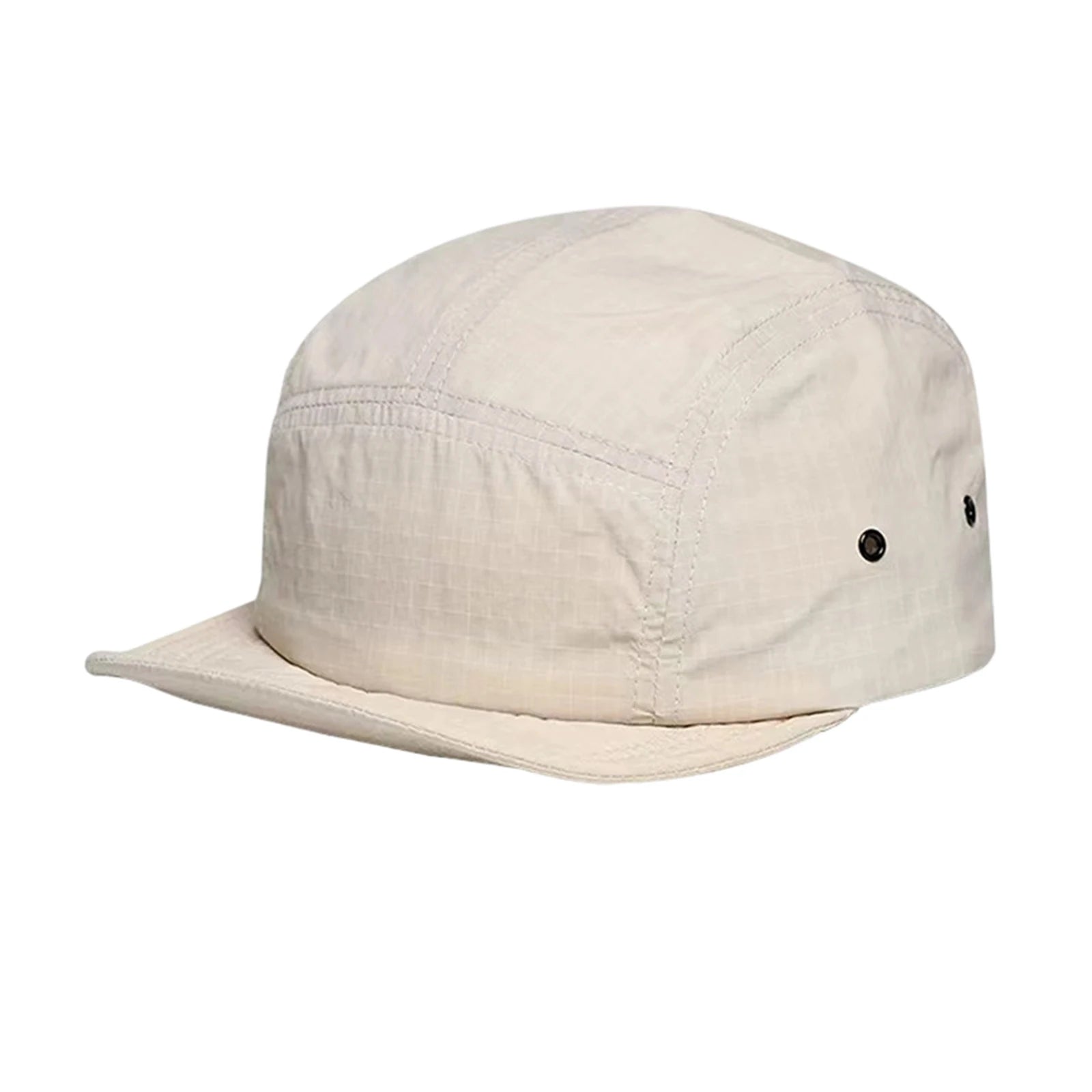 Unisex Plaid Outdoor Quick Drying Baseball Cap Breathable Mesh Versatile Hat for Sports Hiking and Running Fashionable Headwear Qme Beige One Size