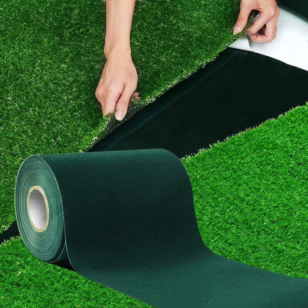 New Version Single-Side Artificial Grass Seam Tape Garden Lawn Green Tape Synthetic Lawn Grass Carpet Fixed Connection Tape Qme