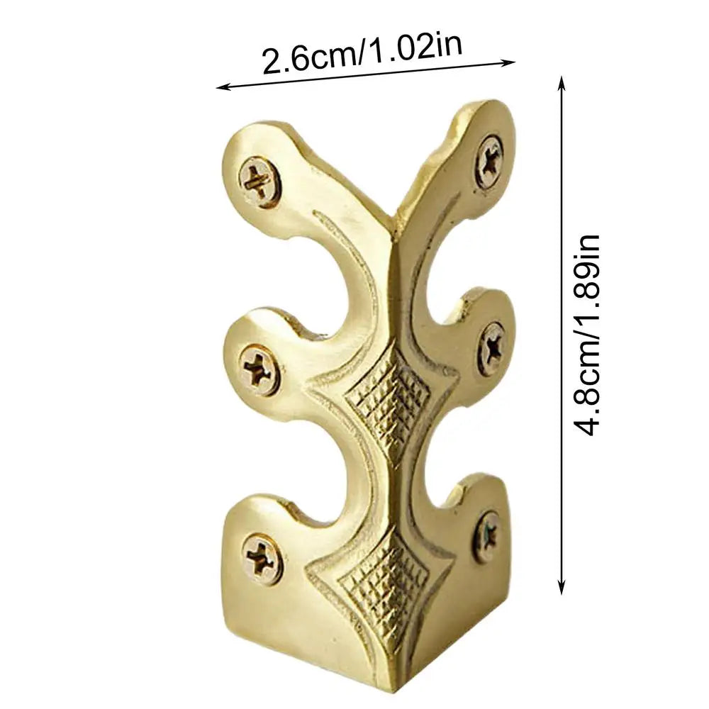 Baseboard Protector Edge Corner Protectors Metal Skiffers Solid Brass Home Corner Guard Decorative Protector Cover Qme Gold