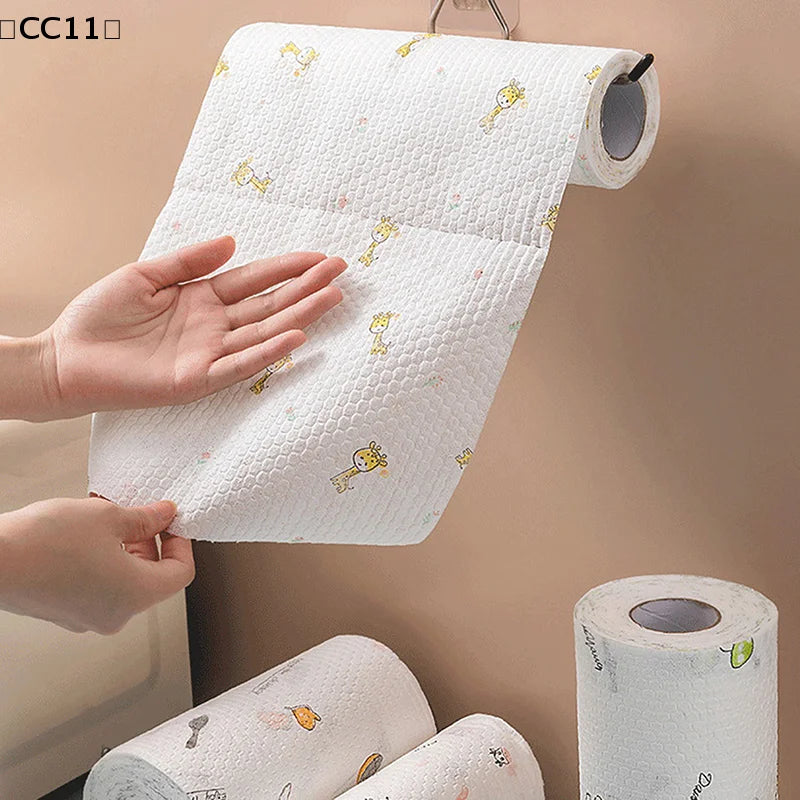 Disposable Rags Thickened Kitchen Dishcloth Towels Absorbent Cleaning Qme