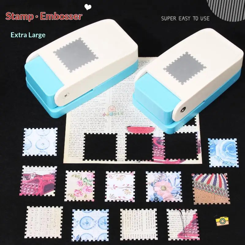 Rectangle Postage Stamp Embossing Tool Creative Large Handmade Action Qme