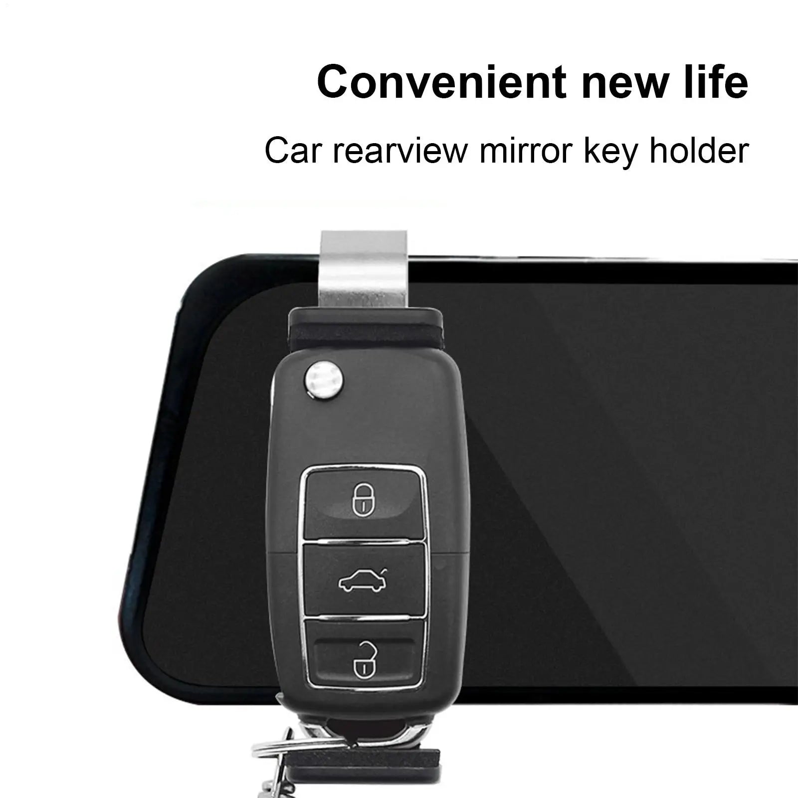 Car Remote Control Clip Adjustable Car Remote Holder Visor Clip Replacement Garage Remote Clip Convenient Garage Door Remote Qme