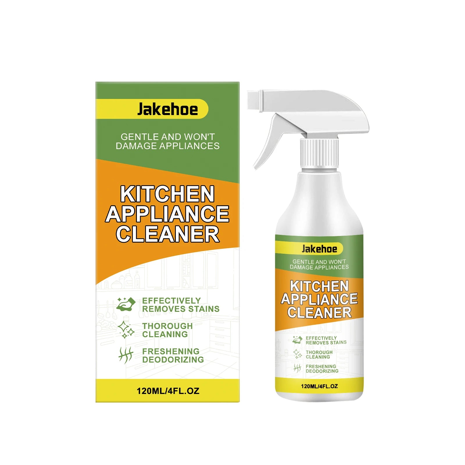 Kitchen Appliance Cleaning Spray Removing Stains Penetrate Grease Elegant Fragrance High-Efficiency Formula Heavy Duty Degreaser Qme 120ML Boxed