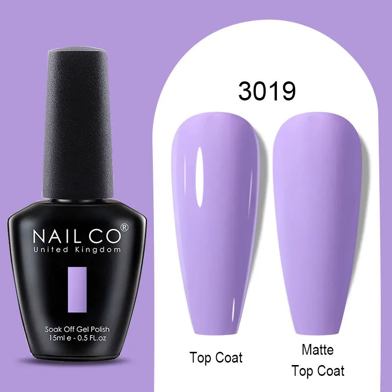 NAILCO Winter Red Gel Nail Polish Semi Permanent Soak Off Varnishes