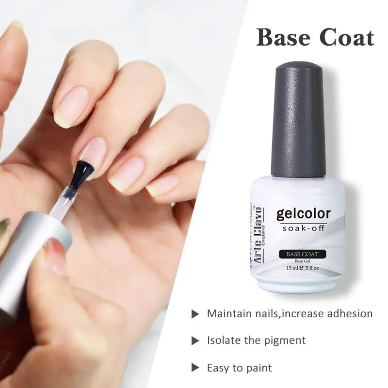Arte Clavo Gel Nail Polishes Pink Nude Hybrid Lak Manicure