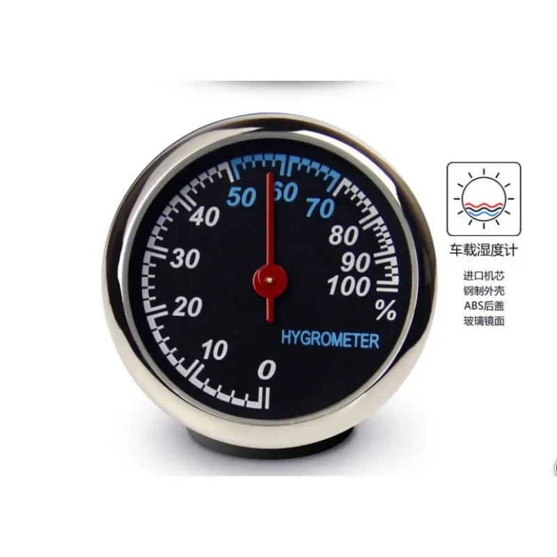 Mini Car Automobile Digital Clock Auto Watch Automotive Thermometer Hygrometer Decoration Ornament Clock In Car Accessories Qme Hygrometer