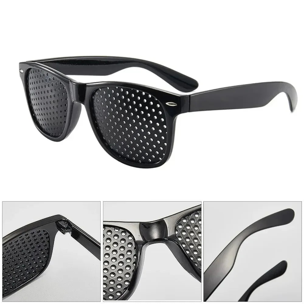 Anti-myopia Astigmatism Glasses Vision Correction Fatigue Pin Hole Glasses With Holes For Men Women Eyesight Improvement Eyewear Qme
