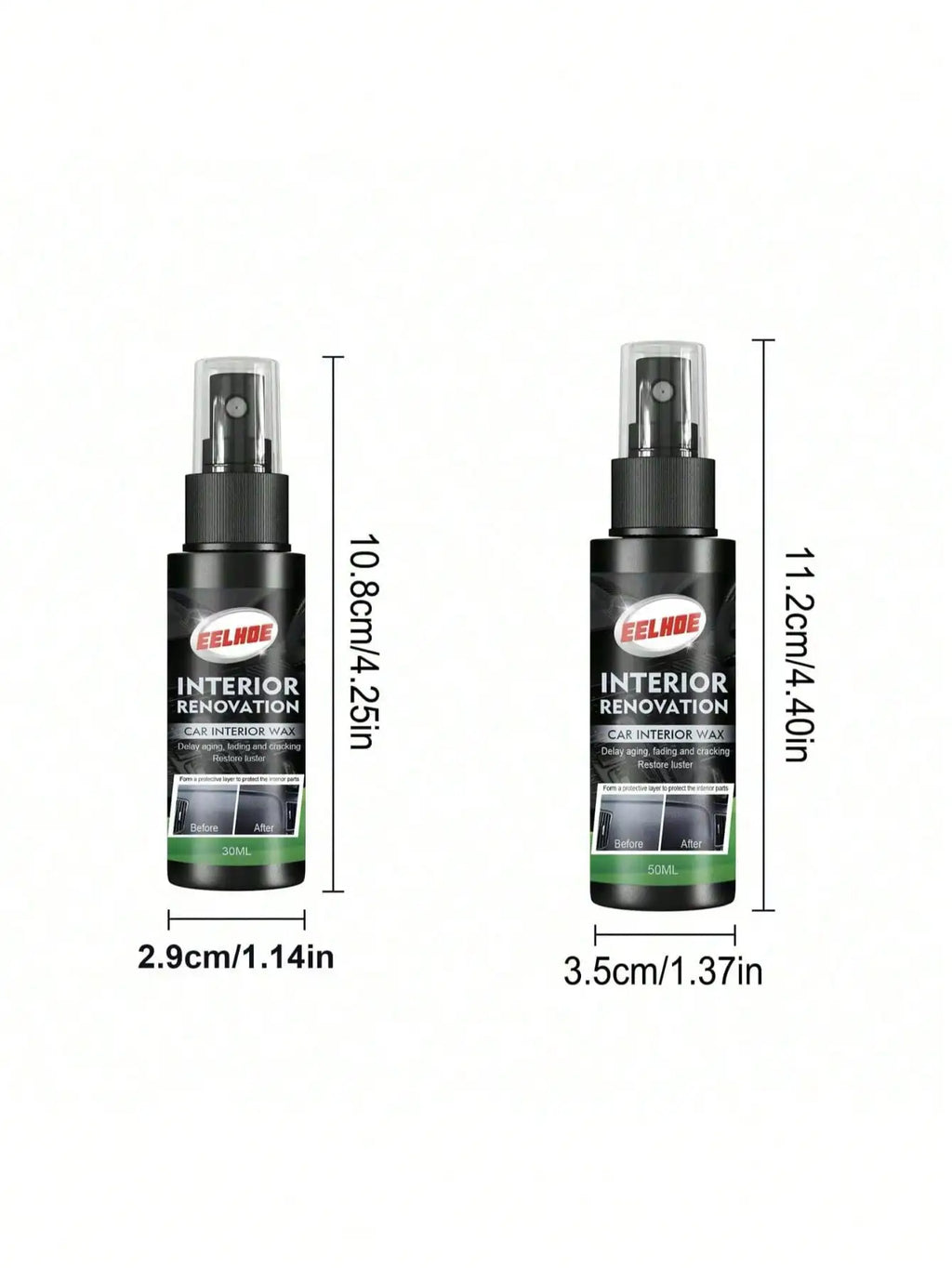 Interior Repair Spray Protection Instrument Panel Refurbishing Agent Qme