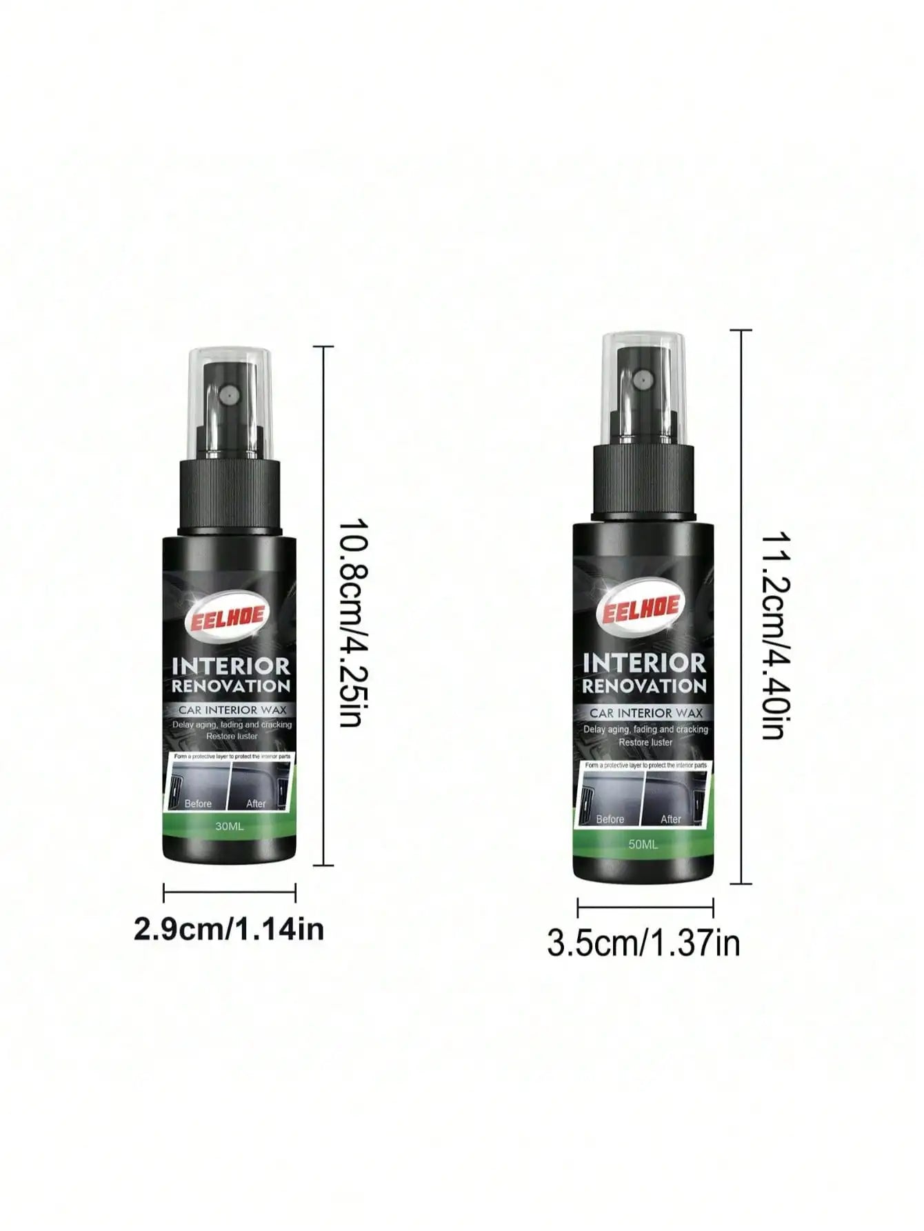 Interior Repair Spray Protection Instrument Panel Refurbishing Agent Qme