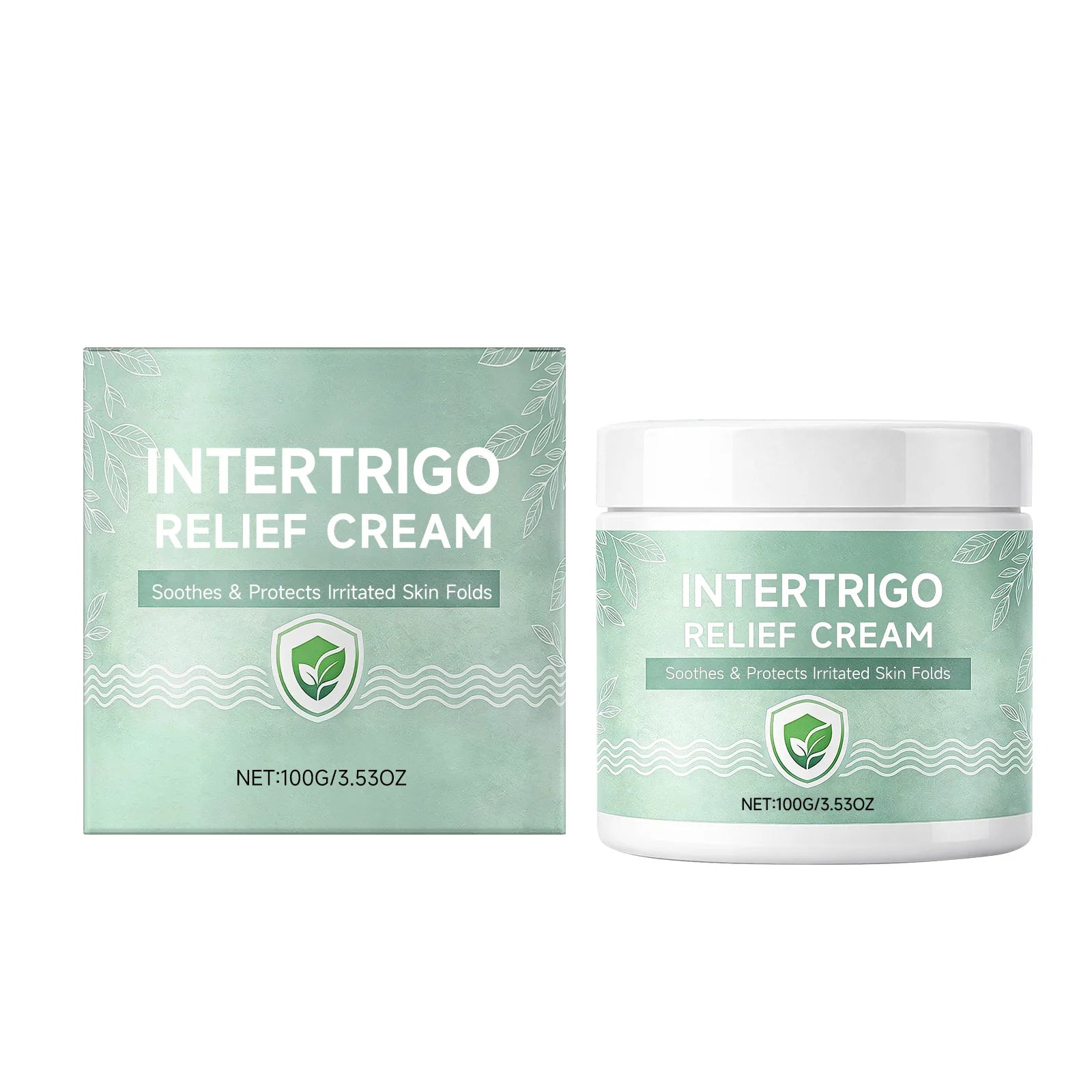 Skin Fold Soothing Cream Intertrigo Relief Helps Support Skin Comfort Moisture Friction Protection Fast-Drying Non-Greasy Smooth Qme 100g Boxed
