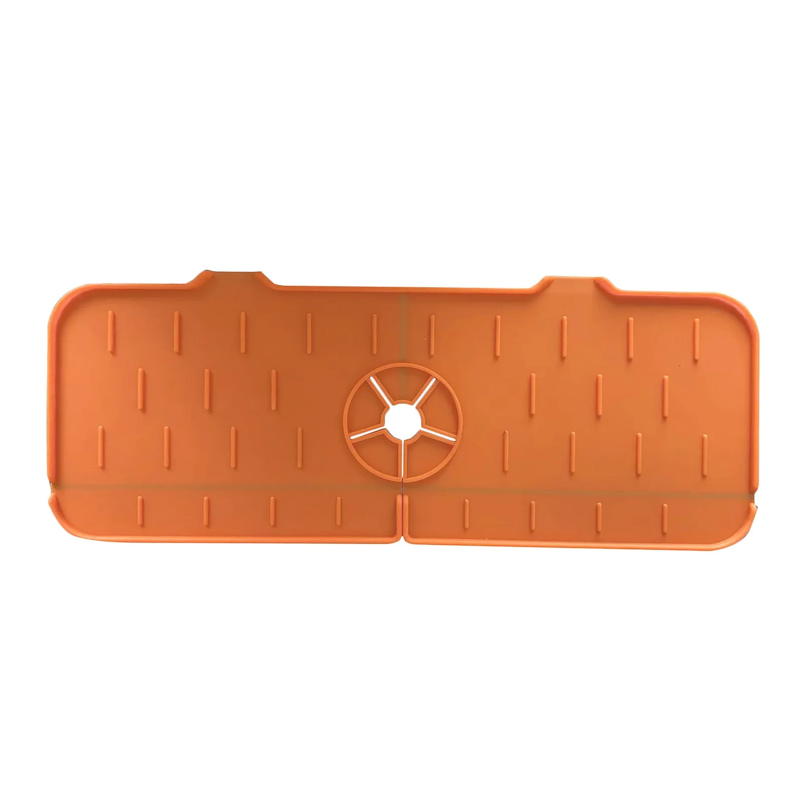Kitchen Gadgets Silicone Faucet Absorbent Pad Shelf Sink Splash Catcher Countertop Protective Mat Bathroom Drain Mat Acceesories Qme orange 1pc