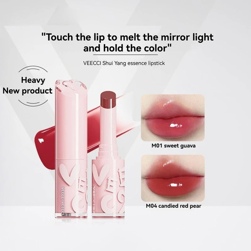 Long lasting Makeup Water Mirror Lip Non Sticky Long Lasting Natural Shine Glaze Moisturizing Essence Solid Lip Honey Qme