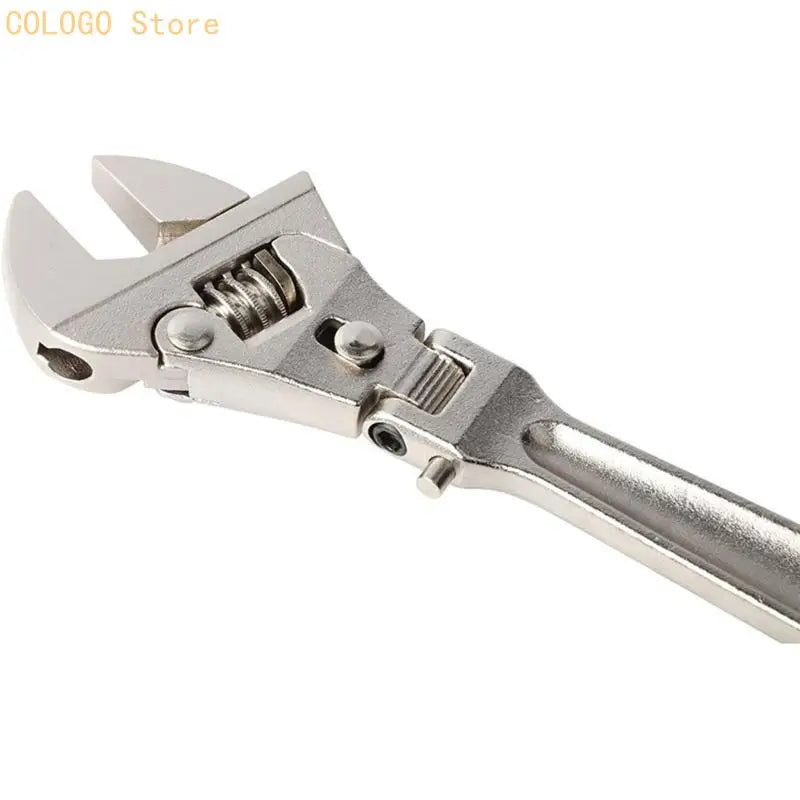 Adjustable Ratchet Wrench 180 Rotating Head Repair Conditioning B D0LD Qme