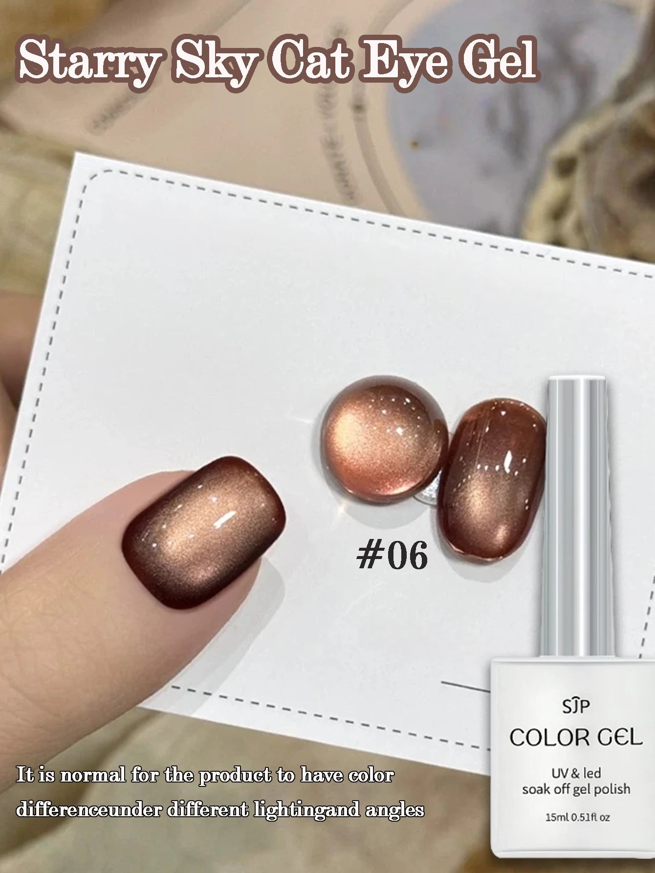 Starry Sky Cat Eye Gel Nail Polish Bright 2025 Glass Bead Art Supplies Qme 06