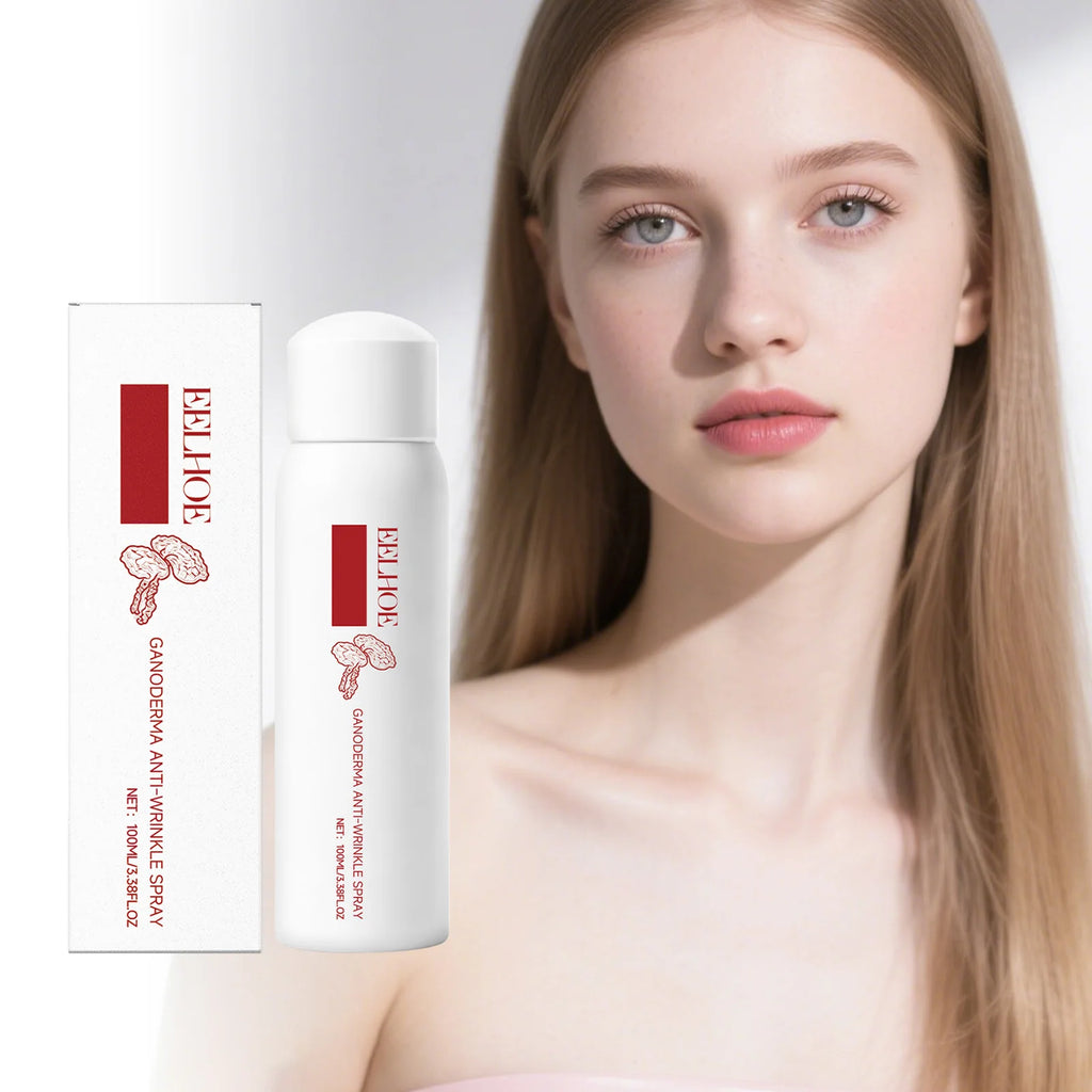 Lingzhi Moisturizing Facial Toner Spray Anti-Wrinkle Hydrating Brightening Refreshing Non-sticky Rejuvenating Ganoderma Face Mis Qme
