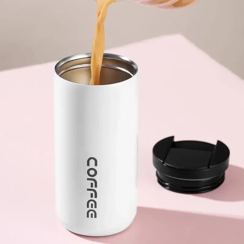 Car-mounted Stainless Steel Insulated Coffee Cup Qme