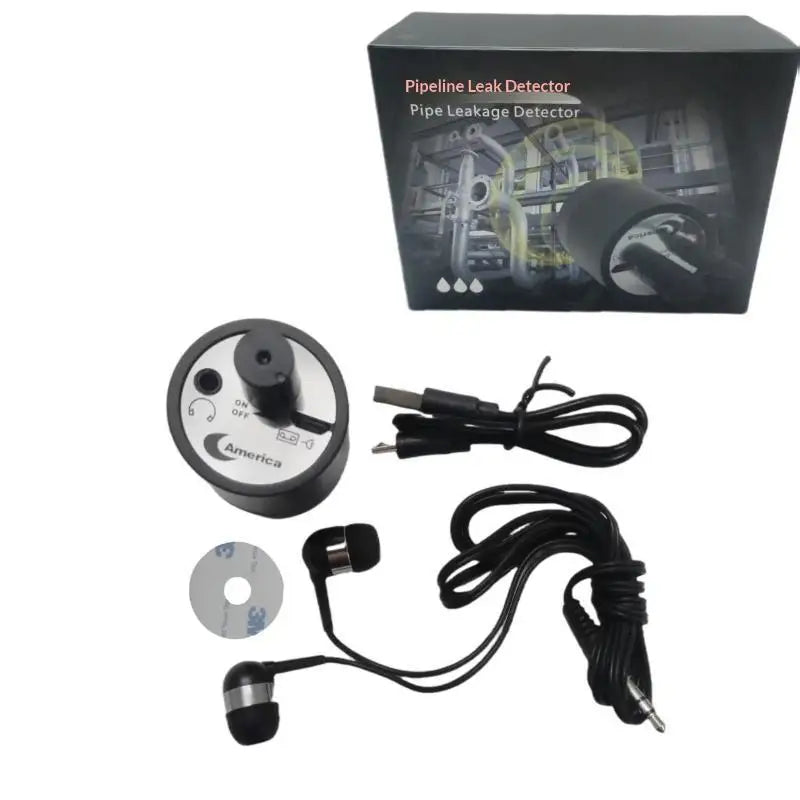 Portable Pipe Leakage Detector With High Sensitivity Probe Perfect For Home Water Pipe Check Repairs Qme F
