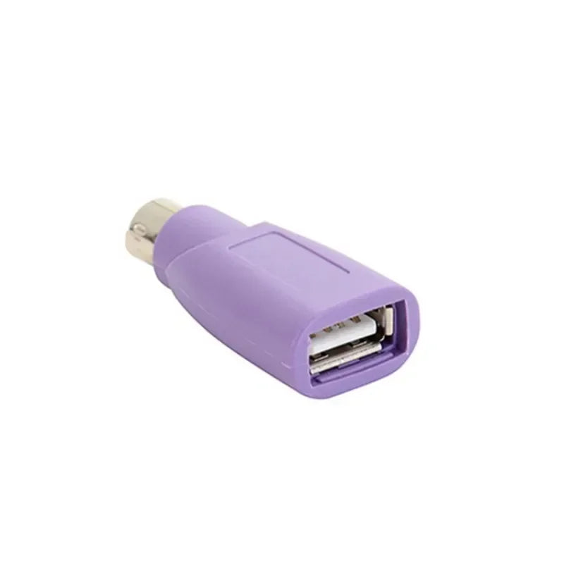 10pcs PS2 Male To USB Female Conversion Plug PS2 Male Round Head Mouse Keyboard Interface Converter Transmission Qme
