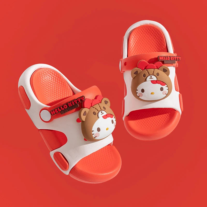 Hello Kitty Kuromi Cartoon Flip-flops Cute Non-slip Students Melody Qme