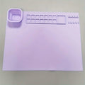 1PCS Silicone Painting Pad Brush Holder Silicone Mat,Silicone Art Drawing Pad Washable Graffiti Mat Birthday Gift Oil Paint Pad Qme Purple