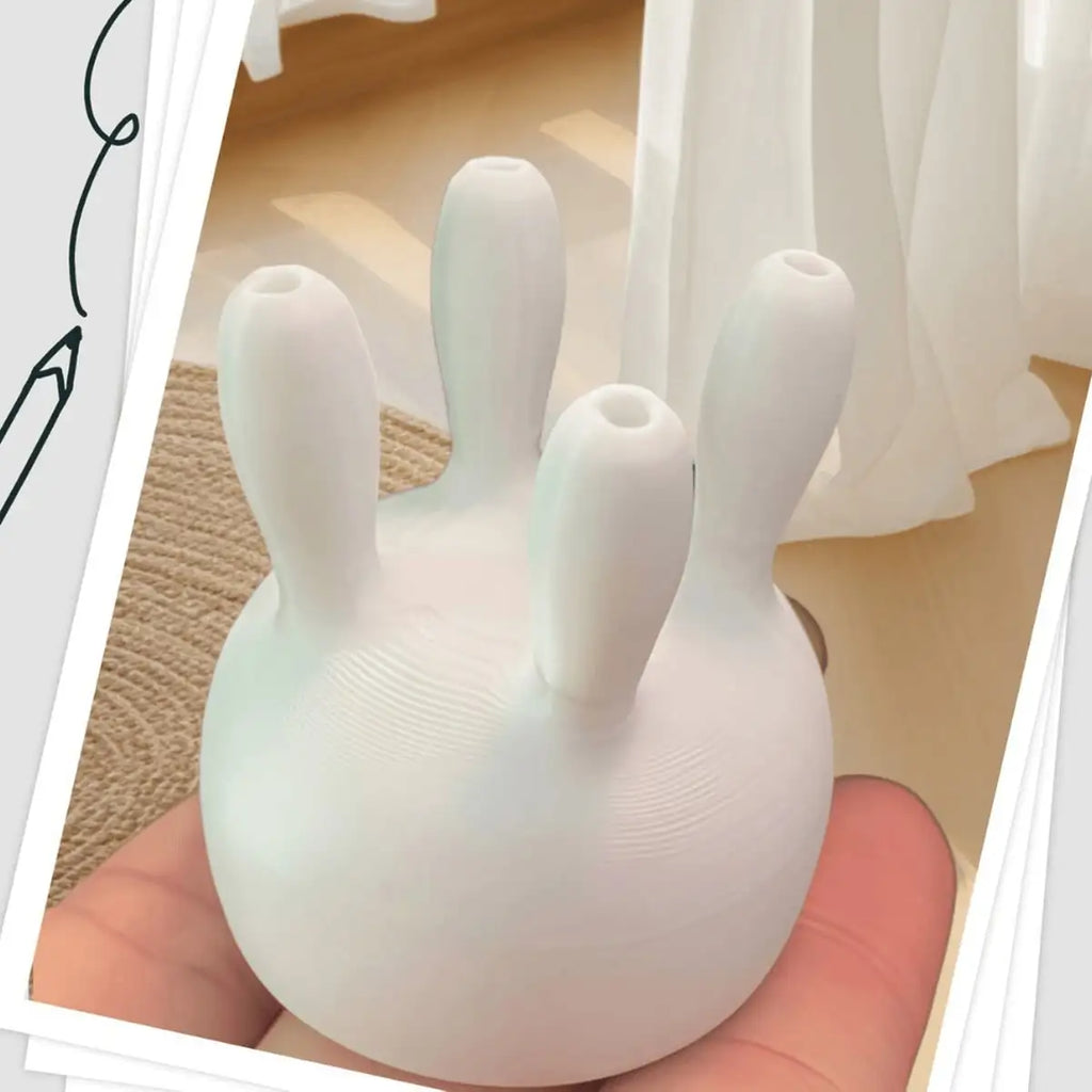 Cow Shaped Milk Box Cover Suitable 1 062-inch Bottle Mouth PLA Hard Qme white