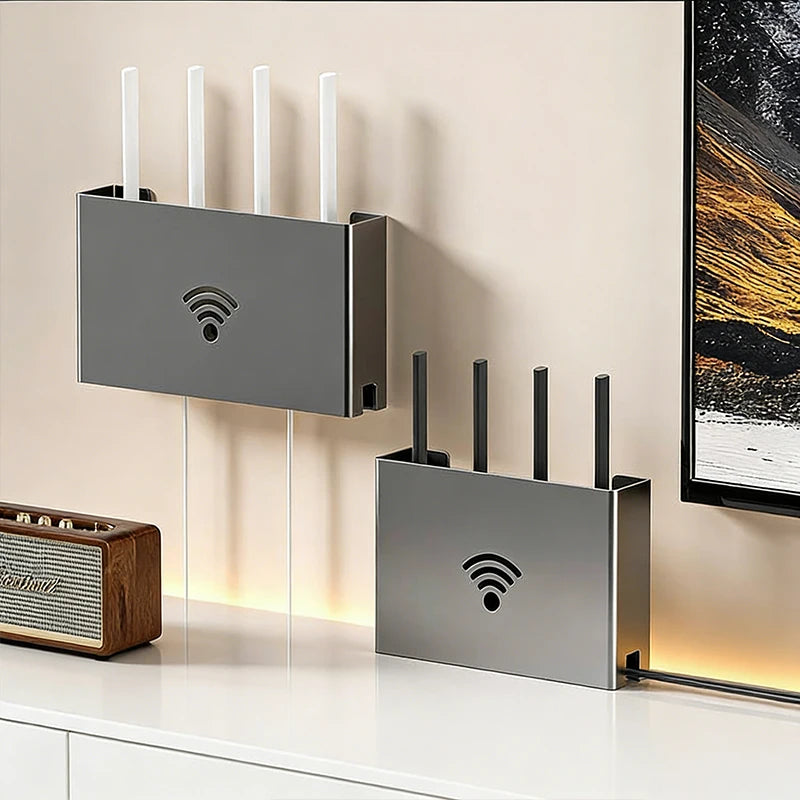 Living Room Wifi Router Holder Storage Shelf Minimalist Wireless Box Qme