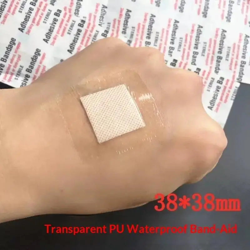 Band Aid 38 Transparent PU Waterproof Adhesive Bandages Travel Small Qme