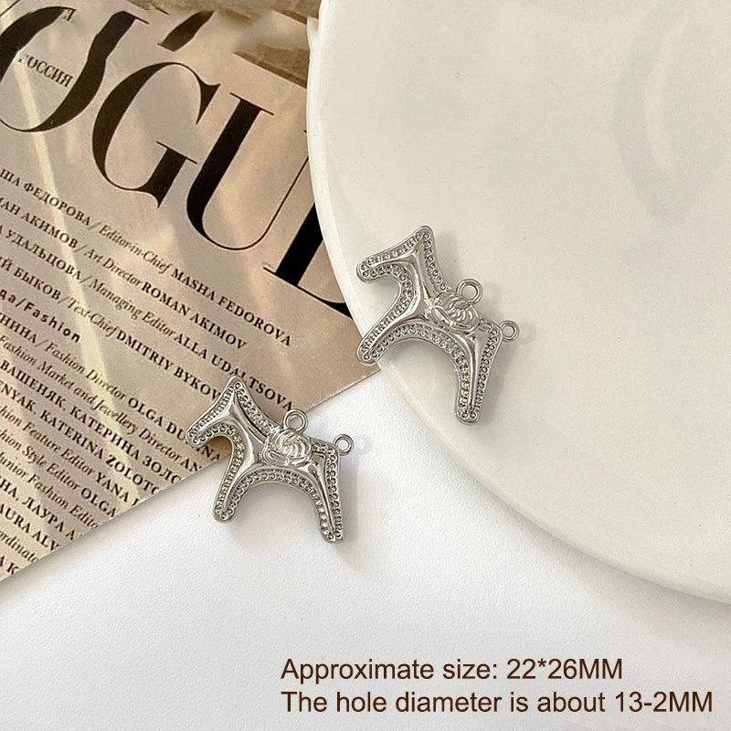1Pcs Cute Gold Silver Color Horse Charms Pendants For Jewelry Making Necklace Earrings Bracelet DIY Accessories Supplies Qme A6