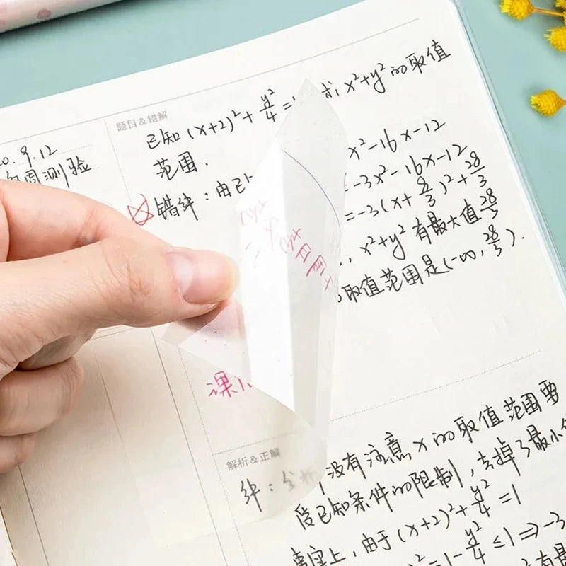 50 sheets Transparent Posted it Sticky Note Pads Notepads Posits Papeleria Journal School Stationery office Supplies Qme