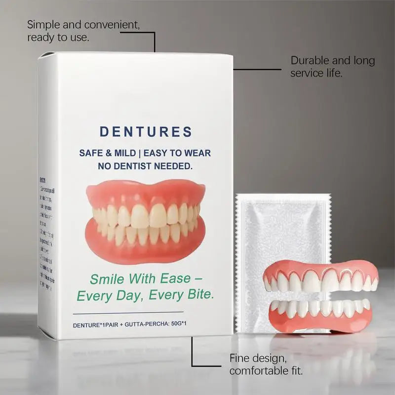Denture Relines Silicone Liners Soft Fit Temporary Orthodontic Teeth Qme