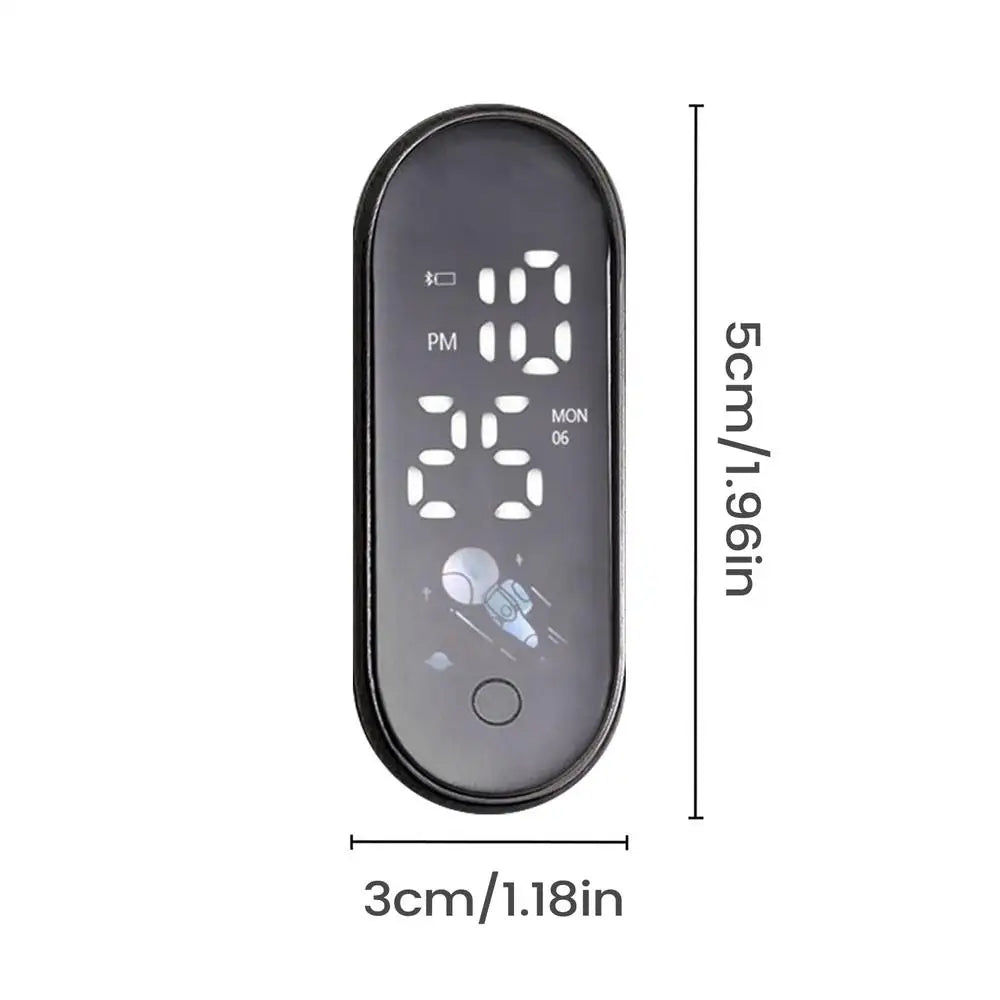 NEW 1pcs Small Digital Clock Waterproof Luminous Mini Digital Clock Adhesive For Sedan Truck Minivan Motorcycles Bike Travel Qme 09