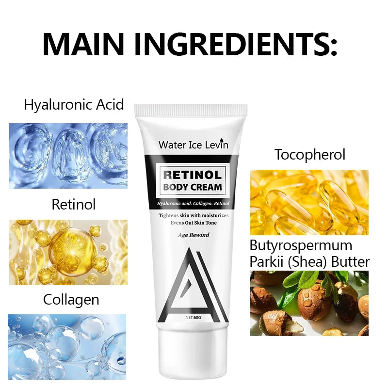 Retinol Body Lotion Firming Moisturizer Wrinkle Cream Boosts Skin Firmness For Face, Body, Dry Skin Improves Elasticity Qme