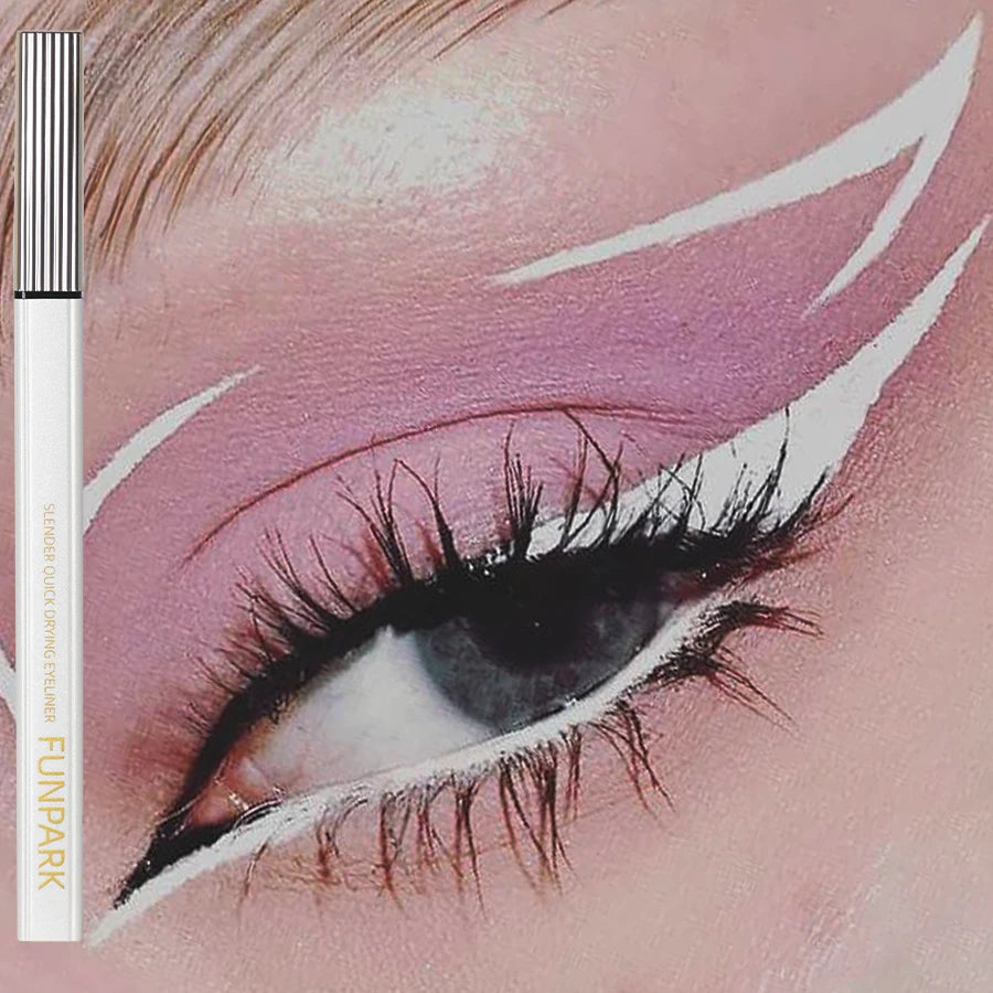 Matte Liquid Eyeliner Waterproof Long Lasting Eye Pencil White Liner Qme