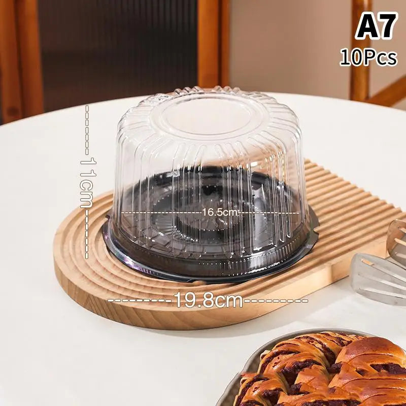 Round Shape Cheese Mousse Packing Boxes Food 4 6 8 Reusable Qme A7