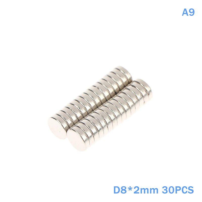 30Pcs Round Magnets, Multi-Purpose Fridge Magnets for Whiteboard, Scientific Teaching Tools, DIY Crafts & Household Tool Storage Qme A9