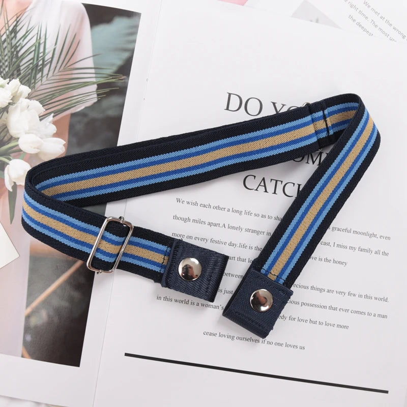 Elastic Belt Without Buckle Canvas Women Ladies Jeans Pants Waist Qme BEE-8 length 60-100cm China Mainland