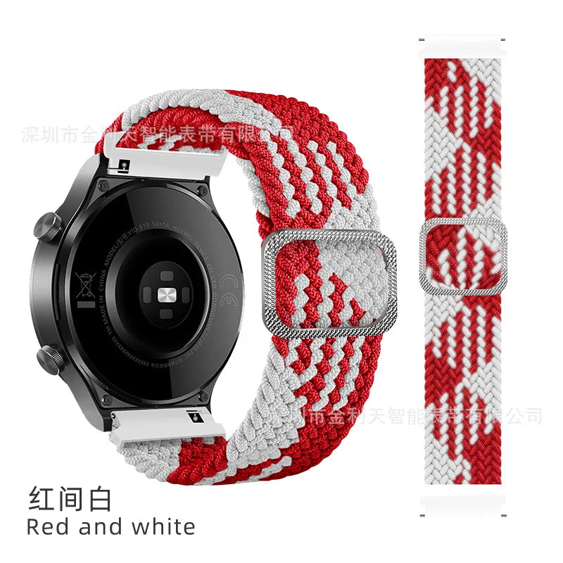 Elastic Nylon Braided Watch Band Adjustable Strap Samsung Galaxy 3