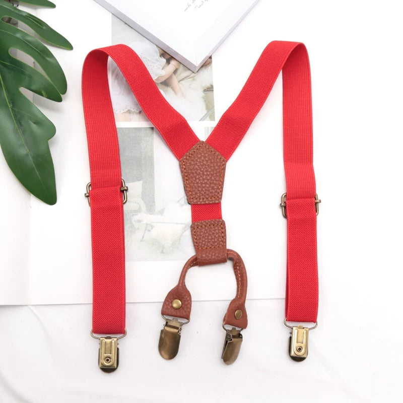 Suspenders Kids Boy Girl Childrens Christmas Designer Wedding Costume Qme A-6