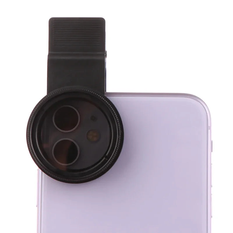 Universal Clip Portable Professional Phone Polarizer Wide Angle Lens Qme