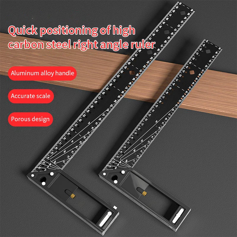 90 Multifunctional Right Angle Ruler Carpentry Specific Precision Qme